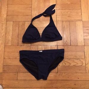 Isaac Mizrahi for Target Navy Bikini Top/M Bot/S